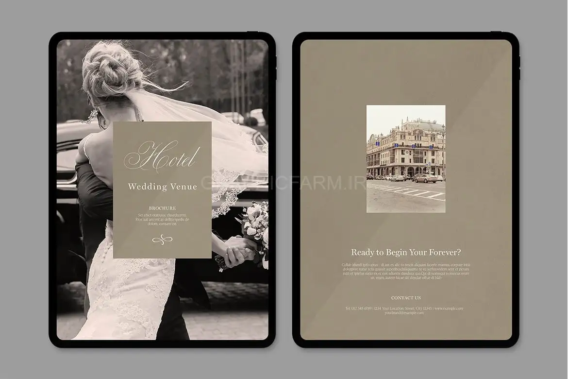 Digital Wedding Venue Brochure Template
