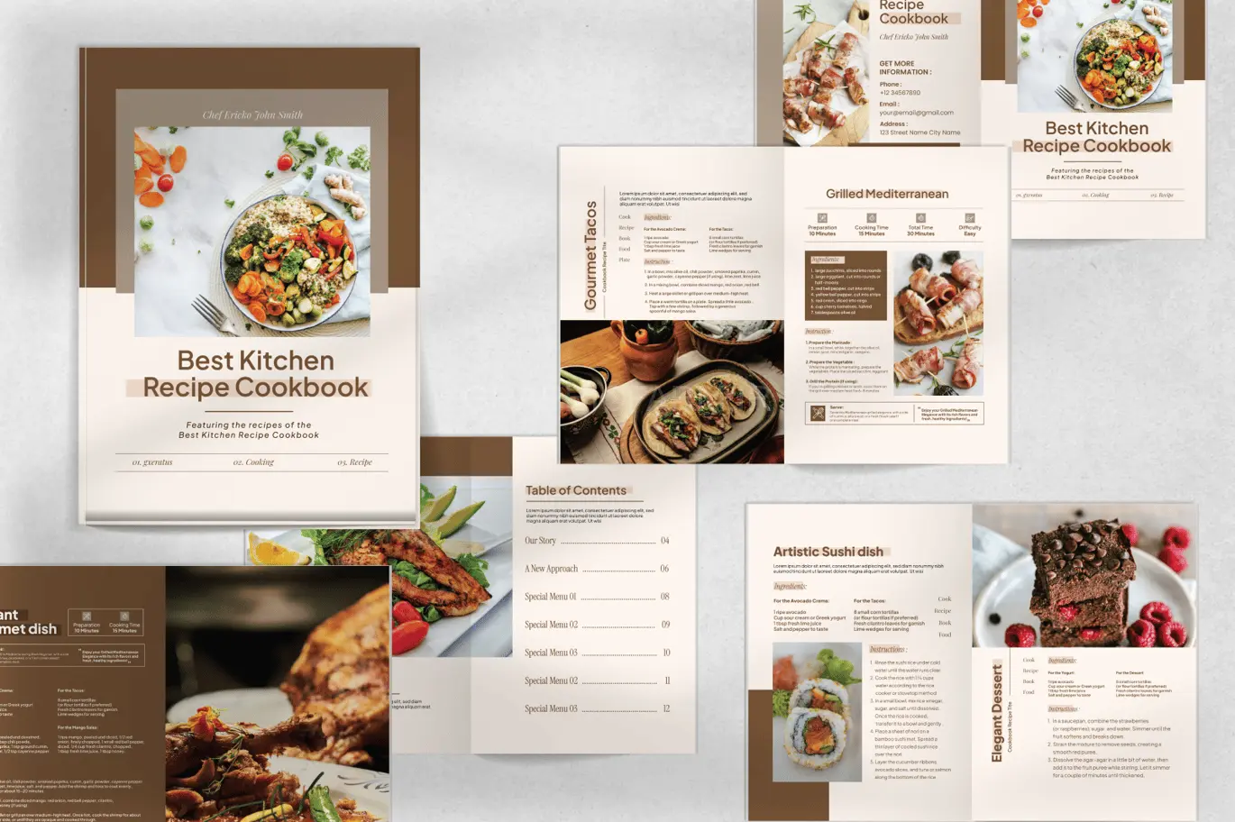 Recipes Cook Book Template