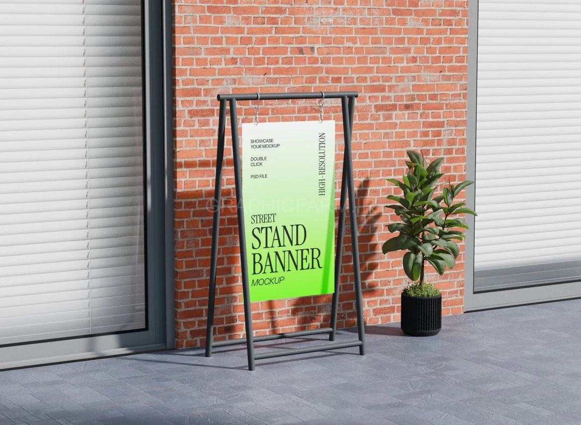 Sign Board Mockup