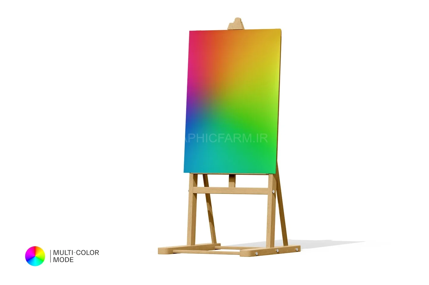 Easel And Canvas Mockup