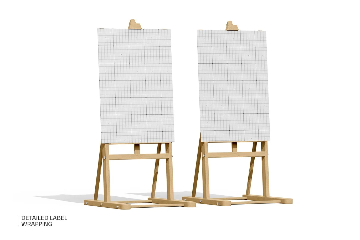 Easel And Canvas Mockup