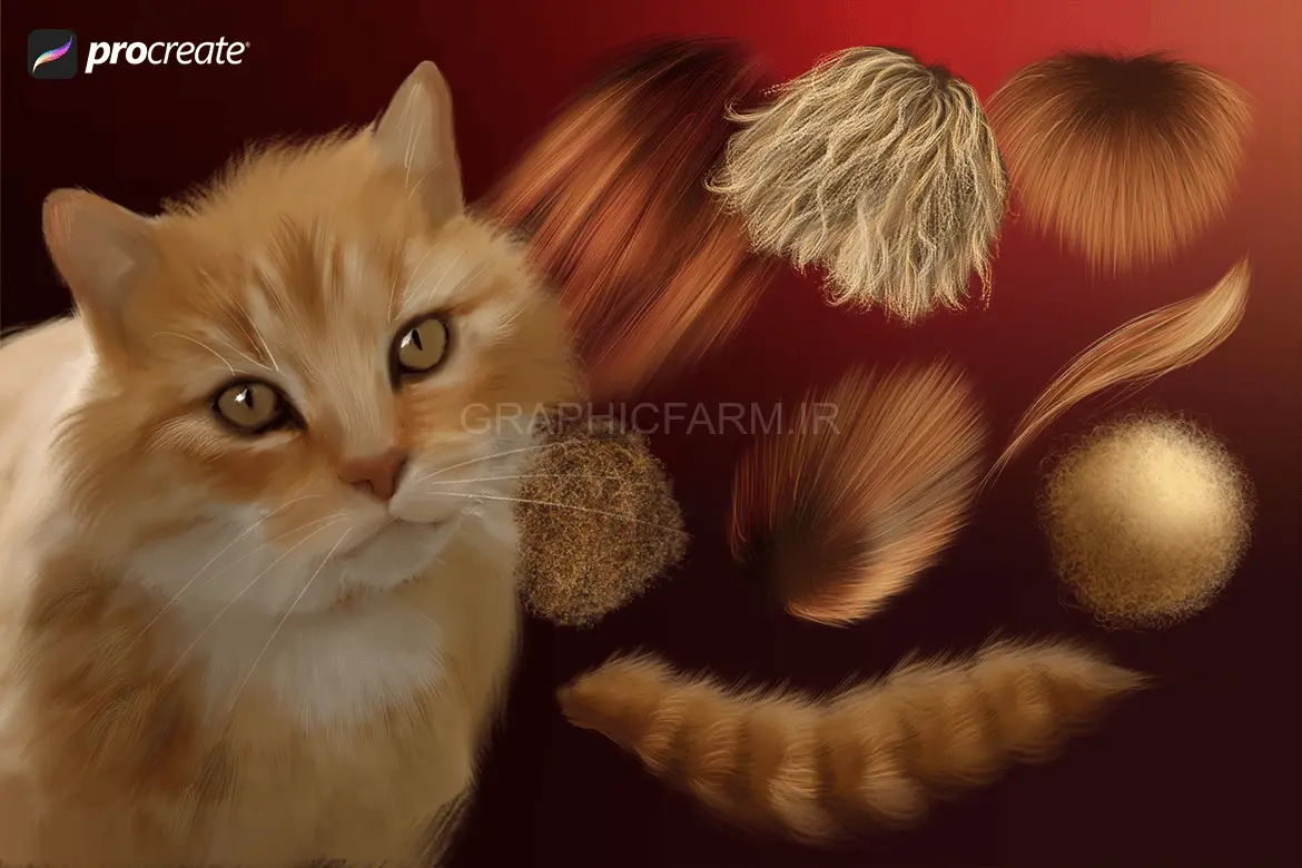 Animal Fur Procreate Brushes