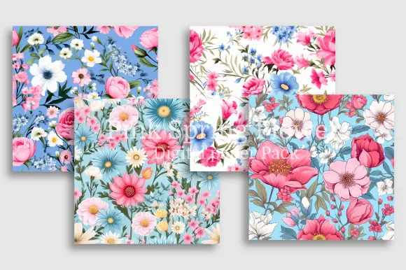 Spring Flower Digital Paper
