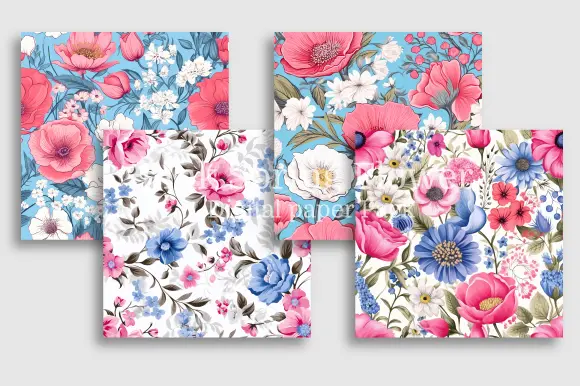 Spring Flower Digital Paper